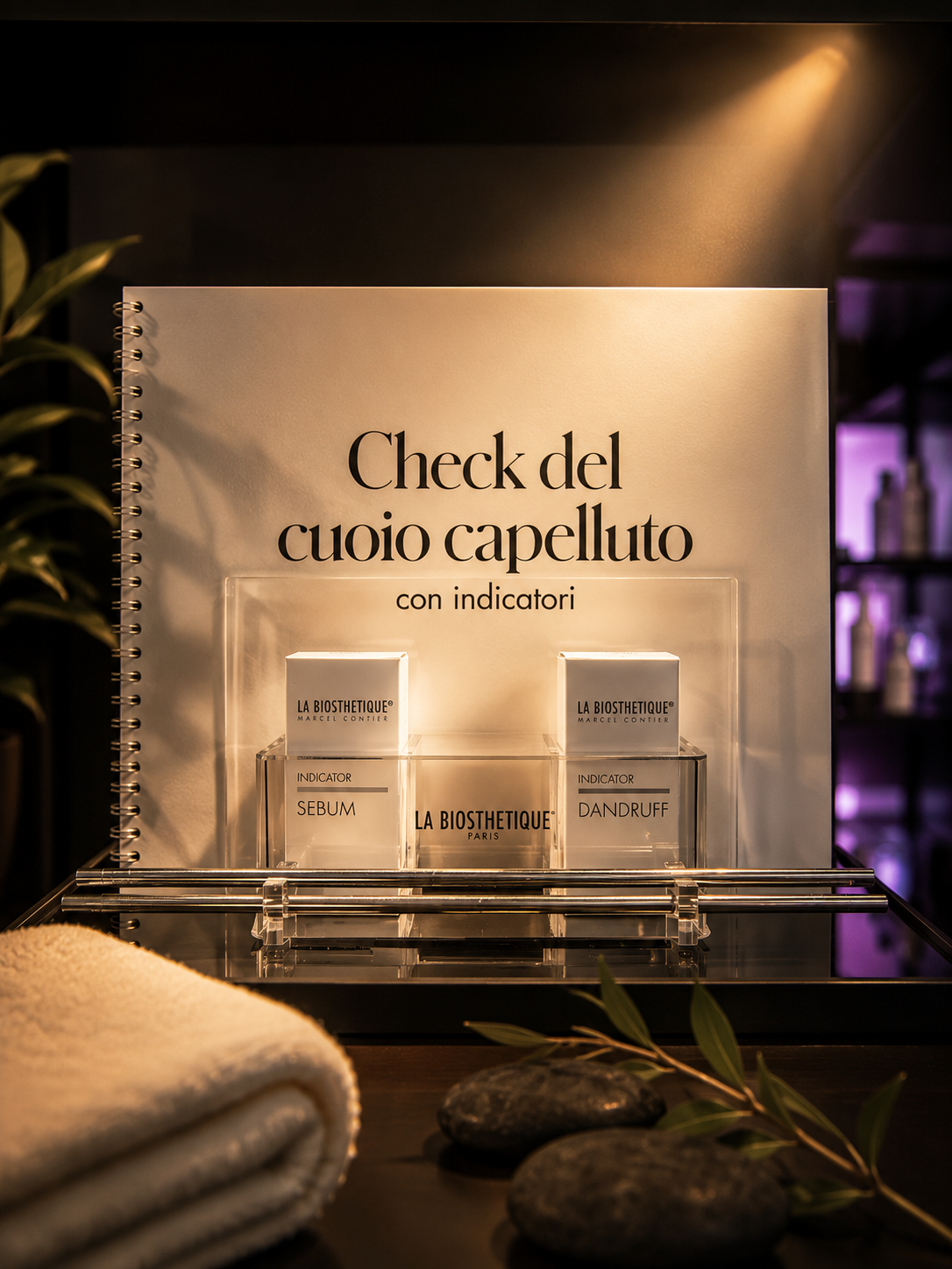 Check del cuoio capelluto con indicatori LA BIOSTHETIQUE